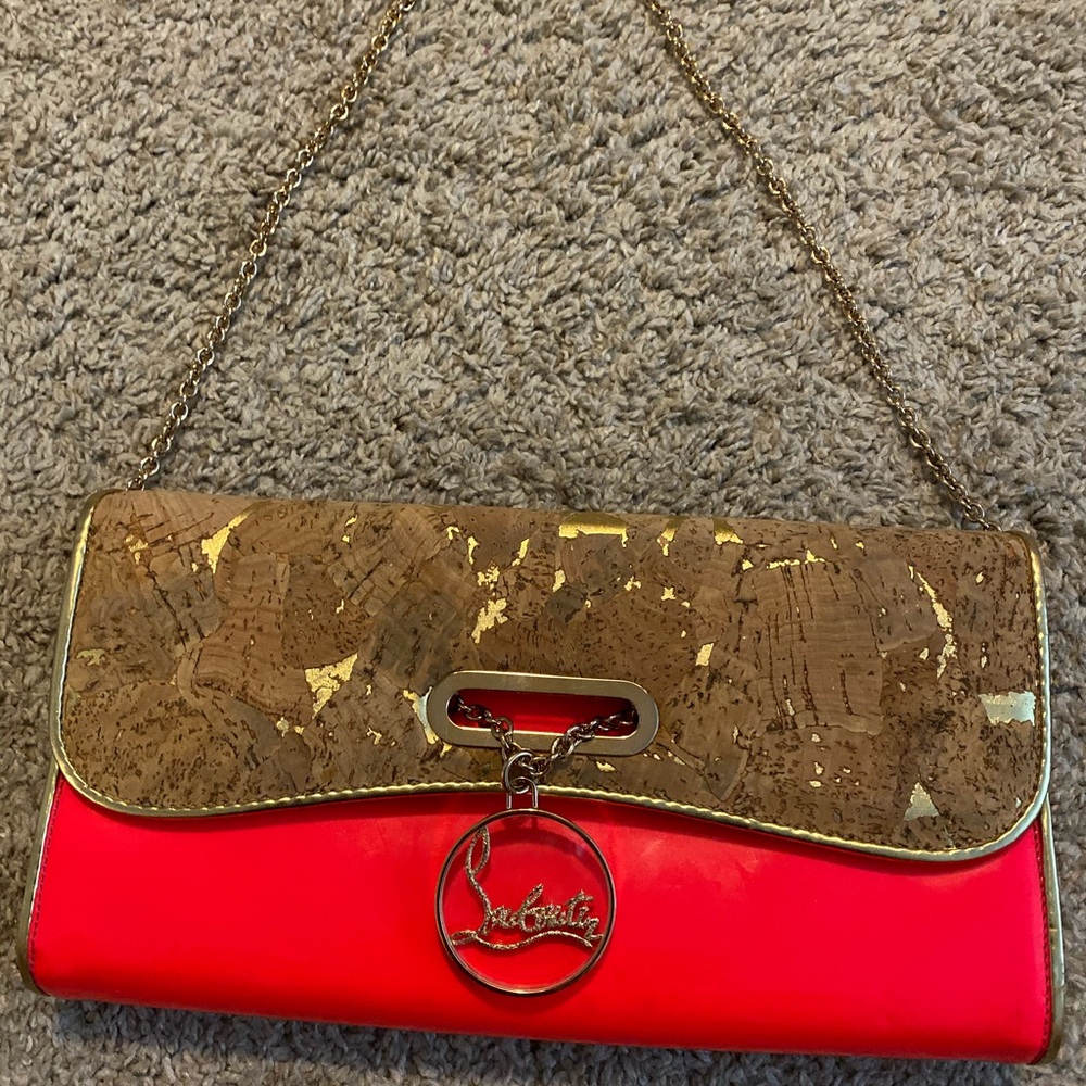 Christian louboutin shoulder strap purse/clutch